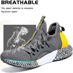 img 2 attached to Sneakers Lightweight Athletic Running Walking Sports & Fitness for Running