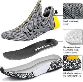 img 3 attached to Sneakers Lightweight Athletic Running Walking Sports & Fitness for Running