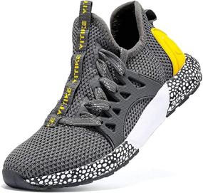 img 4 attached to Sneakers Lightweight Athletic Running Walking Sports & Fitness for Running