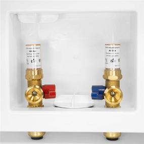 img 3 attached to 🧺 EFIELD Washing Machine Outlet Box with Water Hammer Arrestor - Center Drain 1/2-inch Push-Fit for Efficient Plumbing