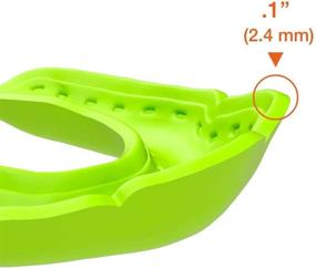 img 2 attached to 🦷 Ultra-Slim Shock Doctor Mouthguard - 2.4mm Thickness | Football, Hockey, Lacrosse, Baseball, Softball, Basketball, Boxing, MMA, Jiu Jitsu | Night Guard for Teeth Grinding