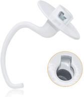 🍞 coated anti-stick dough hook replacement for kitchenaid mixer ksm150 ksm90 k45 ksm5 ksm500 - tilt head stand mixers 4.5/5.0 quart bowl logo