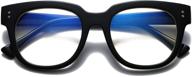 👓 bevi blue light blocking glasses: fashionable reading and magnifying eyewear for men and women logo