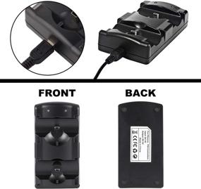 img 3 attached to Fpxnb PS3 Controller Charger: Dual Micro USB Charging Dock Stand with LED Indicator - 2 Pack
