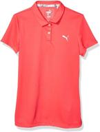 puma golf girls rosewater small girls' clothing for tops, tees & blouses logo