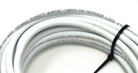 img 1 attached to 🌐 Белый защищенный Ethernet-кабель Cat5e на 30 футов - на улице водонепроницаемый, для прямого закапывания, из чистой меди