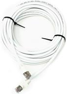 🌐 белый защищенный ethernet-кабель cat5e на 30 футов - на улице водонепроницаемый, для прямого закапывания, из чистой меди логотип