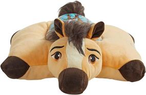 img 2 attached to 🐴 Spirit Riding Free Sleeptime Lite Pillow Pets - 11” Stuffed Animal Plush Nightlight by NBCUniversal