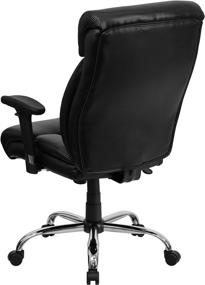 img 1 attached to 🪑 Premium Comfort & Support: Flash Furniture HERCULES Series Big & Tall 400 lb. Rated Black LeatherSoft Executive Ergonomic Office Chair with Full Headrest & Arms