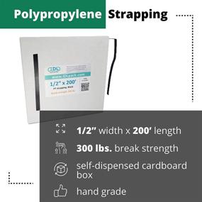 img 3 attached to 🎒 Convenient Self-Dispensed Polypropylene Strapping by IDL Packaging: Efficient and Hassle-Free
