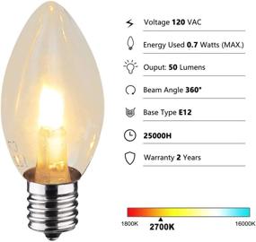 img 2 attached to 💡 RuiaoTD Equivalent Candelabra Brightness: Non-Dimmable Solution for Enhanced Illumination