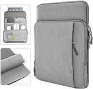 📱 dadanism tablet sleeve case for 9-11 inch tablets - ipad 10.2, ipad pro 11, ipad air 4, galaxy tab a7 - light gray logo