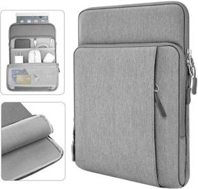 img 4 attached to 📱 Dadanism Tablet Sleeve Case for 9-11 Inch Tablets - iPad 10.2, iPad Pro 11, iPad Air 4, Galaxy Tab A7 - Light Gray