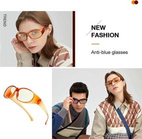 img 1 attached to Очки для защиты от синего света средствами Fit Over - Очки AHT с передовой технологией блокировки синего света