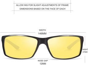 img 2 attached to 🕶️ SOXICK Night Driving Glasses for Men and Women: Polarized Anti Glare Vision, Adjustable Metal Frame