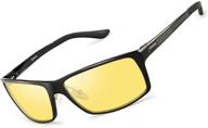 🕶️ soxick night driving glasses for men and women: polarized anti glare vision, adjustable metal frame logo