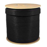 solidlink - sl612a 1000ft cat6a s/ftp in-wall rated (cmr) ul listed bare copper solid 23awg conductor 550mhz fluke tested ethernet wire (black) logo