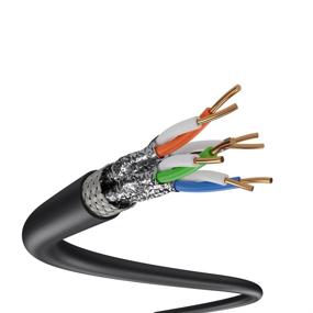 img 2 attached to SolidLink - SL612A 1000Ft CAT6A S/FTP In-Wall Rated (CMR) UL Listed Bare Copper Solid 23AWG Conductor 550Mhz Fluke Tested Ethernet Wire (Black)