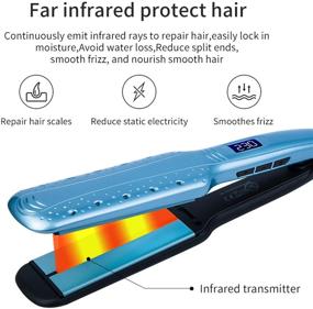 img 1 attached to Professional Straightener Tourmaline Straightening 250 450°F