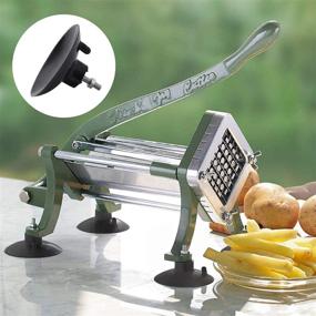 img 1 attached to 🍟 HSTECH (4 Pcs) Black French Fry Suction Cup Feet: Industrial Commercial Cutter Compatible