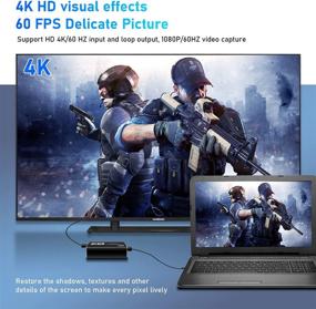 img 3 attached to 🎮 4K HDMI Audio Video Capture Card: Game Live Streaming & Recording for Nintendo Switch/PS4/Xbox One/OBS/Camera/PC/Conference - Supports 1080P 60FPS