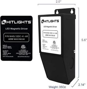 img 3 attached to 💡 HitLights 40 Watt Dimmable LED Driver - Magnetic 12V Power Supply: Compatible with Lutron and Leviton for LED Strip Lights