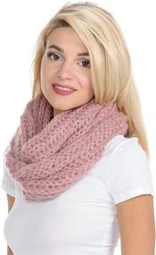 img 3 attached to 🧣 Warmth and Style Combined: BASICO Adult Chunky Scarves Infinity Scarf for Women Circle Loop Knitted Warm Scarf