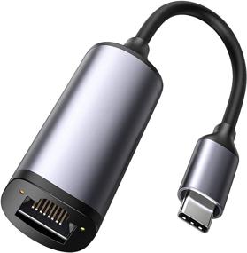 img 4 attached to 💻 USB C to Ethernet Adapter 2.5G - RJ45 10/100/1000/2500 Mbps Network Gigabit Adapter for MacBook Pro/Air, iPad Pro, Dell XPS, Surface Book 2, MateBook
