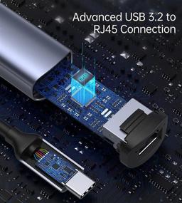 img 2 attached to 💻 USB C to Ethernet Adapter 2.5G - RJ45 10/100/1000/2500 Mbps Network Gigabit Adapter for MacBook Pro/Air, iPad Pro, Dell XPS, Surface Book 2, MateBook