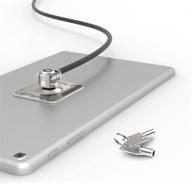 🔒 enhanced maclocks cl15utl universal tablet lock: adhesive security plate w/ security slot & 6-foot cable lock (silver) логотип