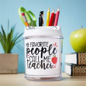 img 2 attached to Teachers Gifts Desk Caddy Organizer - Best Teacher Appreciation Gift For Preschool