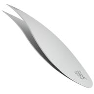 ✂️ slice 10456 stainless steel pointed tip precision tweezers: ultimate precision in a single pack logo