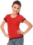 kavio girls lettuce short sleeve girls' clothing logo