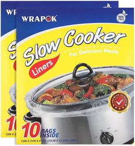 img 4 attached to WRAPOK Cooker Liners Cooking Quarts Kitchen & Dining