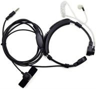 fanverim 3.5mm jack plug cool throat mic microphone: hands-free military headset for mobile phones logo