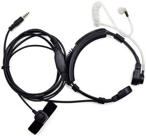 img 2 attached to FANVERIM 3.5mm Jack Plug Cool Throat Mic Microphone: Hands-Free Military Headset for Mobile Phones