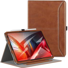 img 4 attached to 📱 ZtotopCase Premium Leather Business Case for iPad Air 4 10.9, Auto Sleep/Wake, Multiple Viewing Angles, Brown - iPad Air 4 10.9 Inch 2020