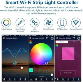 img 4 attached to 💡 INextStation LED WiFi Controller (4-Pin): Alexa/Google Home Compatible, Voice Control for 12V/24V RGB LED Strip Lights (No Power Adapter)