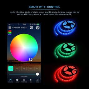 img 3 attached to 💡 INextStation LED WiFi Controller (4-Pin): Alexa/Google Home Compatible, Voice Control for 12V/24V RGB LED Strip Lights (No Power Adapter)