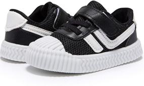 img 3 attached to 👟 HLMBB Baby Shoes Sneakers: Perfect Pre Walker Footwear for Infant Toddler Girls Boys Kids - Size Range: 6-18 Months - Stylish Black Design