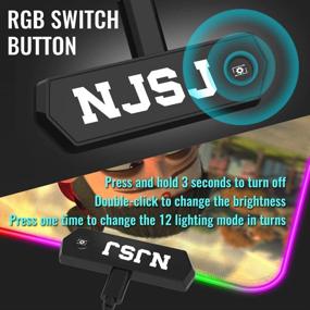 img 2 attached to Игровая мышь NJSJ RGB - 12 режимов подсветки, водонепроницаемая и нескользящая - Nezha-XL