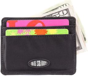 img 3 attached to Say Goodbye to Bulky Wallets: Introducing Big Skinny Open Sided Mini Skinny Card Slim Wallet, Holds Up to 9 Cards!