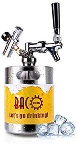img 4 attached to 🍺 BACOENG 64 oz Pressurized Keg Growler: Home Brew Kegerator with Enhanced CO2 Regulator