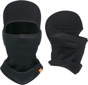 img 4 attached to ❄️ Winter Must-Have: Balaclava Ski Mask - Windproof & Warmer Fleece Face Mask for Skiing, Snowboarding & More