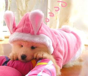 img 3 attached to 🐰 Pink Easter Bunny Dog Costume: Hoodies and Pet Suit for Small Dogs and Cats (Size L)