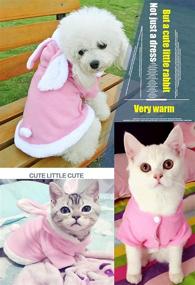 img 1 attached to 🐰 Pink Easter Bunny Dog Costume: Hoodies and Pet Suit for Small Dogs and Cats (Size L)