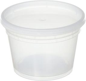 img 1 attached to 🍱 Deli Food Storage Containers with Lids - 16 oz, 12 Pack - Ultimate Storage Solution