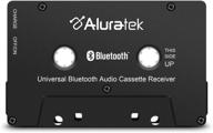 📻 aluratek abct01f universal bluetooth audio cassette receiver with built-in battery for car, boombox, stereo, rv - black logo