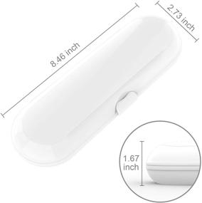 img 1 attached to Travel Toothbrush Carrying Holder White