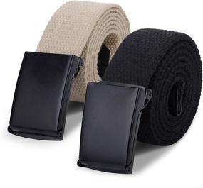 img 4 attached to AWAYTR Canvas Web Belts Boys Boys' Accessories ~ Belts